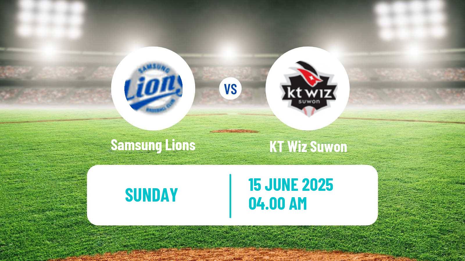 Baseball KBO Samsung Lions - KT Wiz Suwon