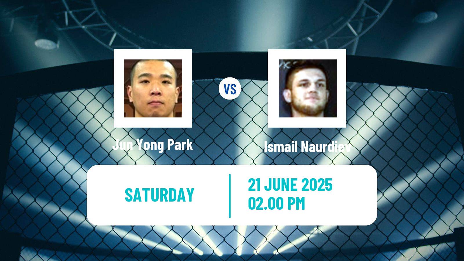 MMA Middleweight UFC Men Ismail Naurdiev - Jun Yong Park