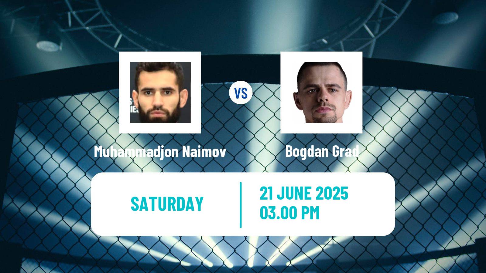 MMA Featherweight UFC Men Muhammadjon Naimov - Bogdan Grad