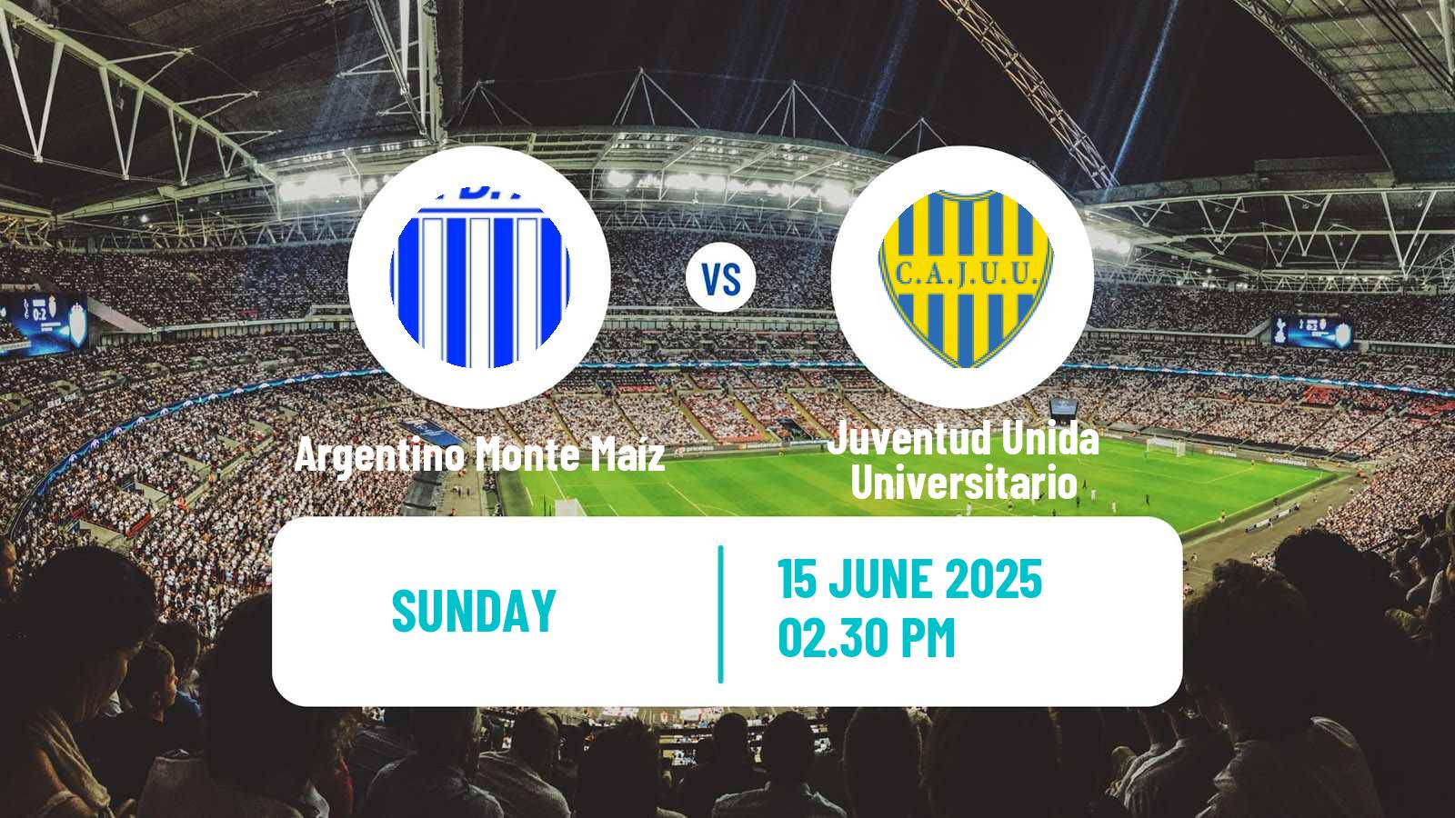 Football Argentinian Torneo Federal Argentino Monte Maíz - Juventud Unida Universitario