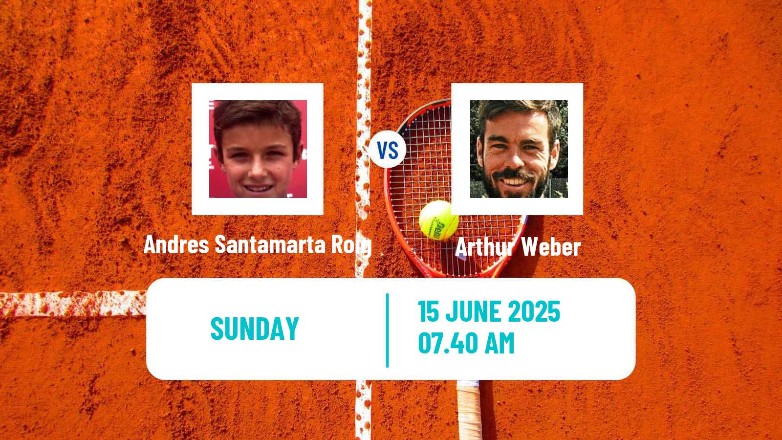 Tennis Royan Challenger Men Andres Santamarta Roig - Arthur Weber