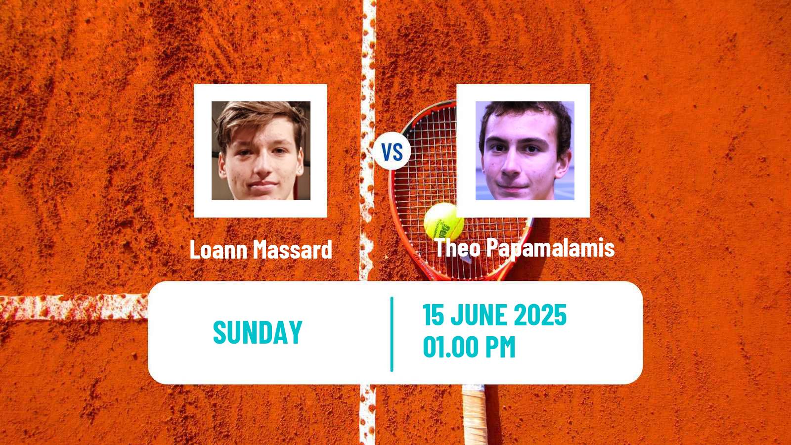 Tennis Royan Challenger Men Loann Massard - Theo Papamalamis