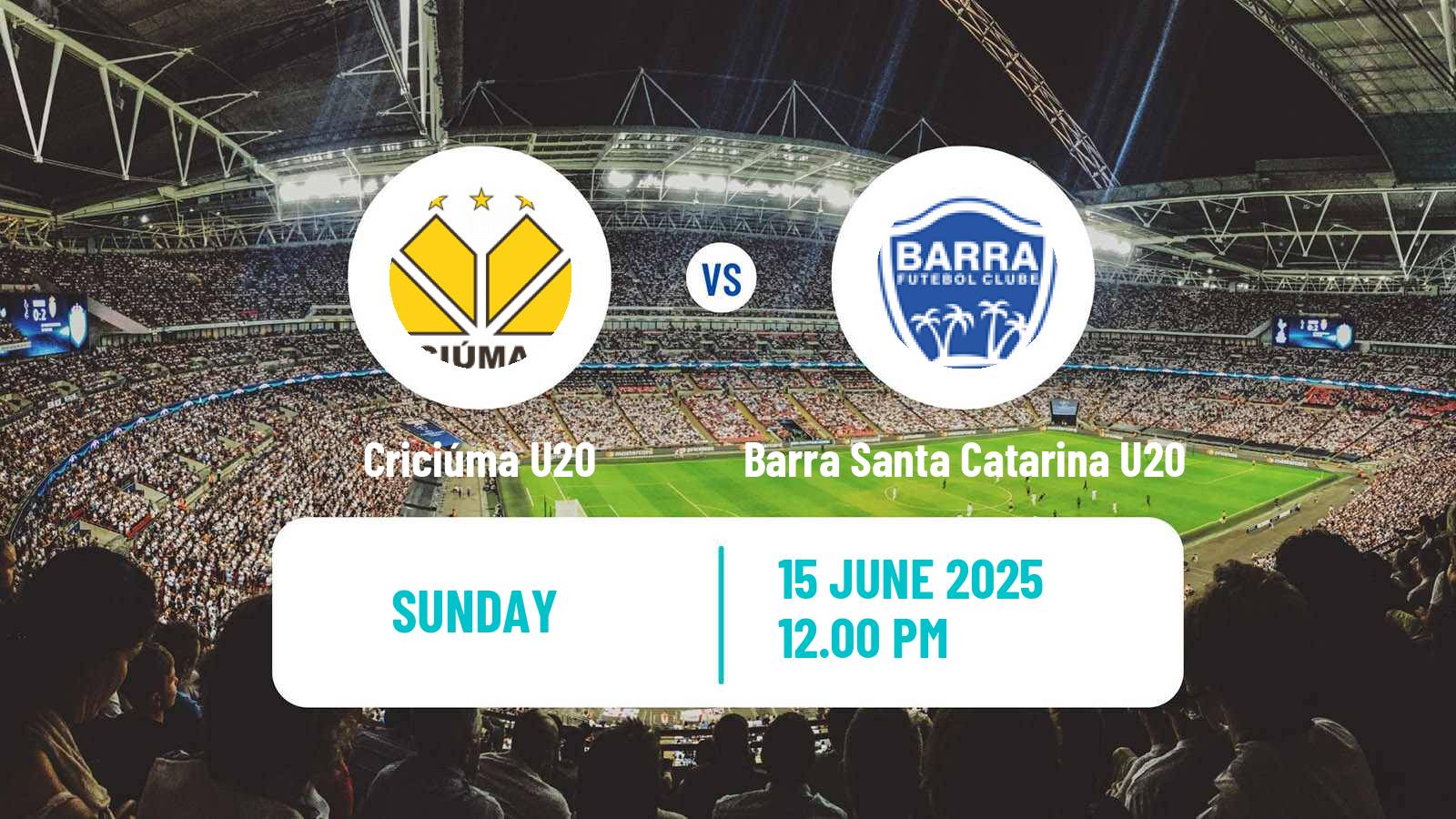 Soccer Brazilian Catarinense U20 Criciúma U20 - Barra Santa Catarina U20