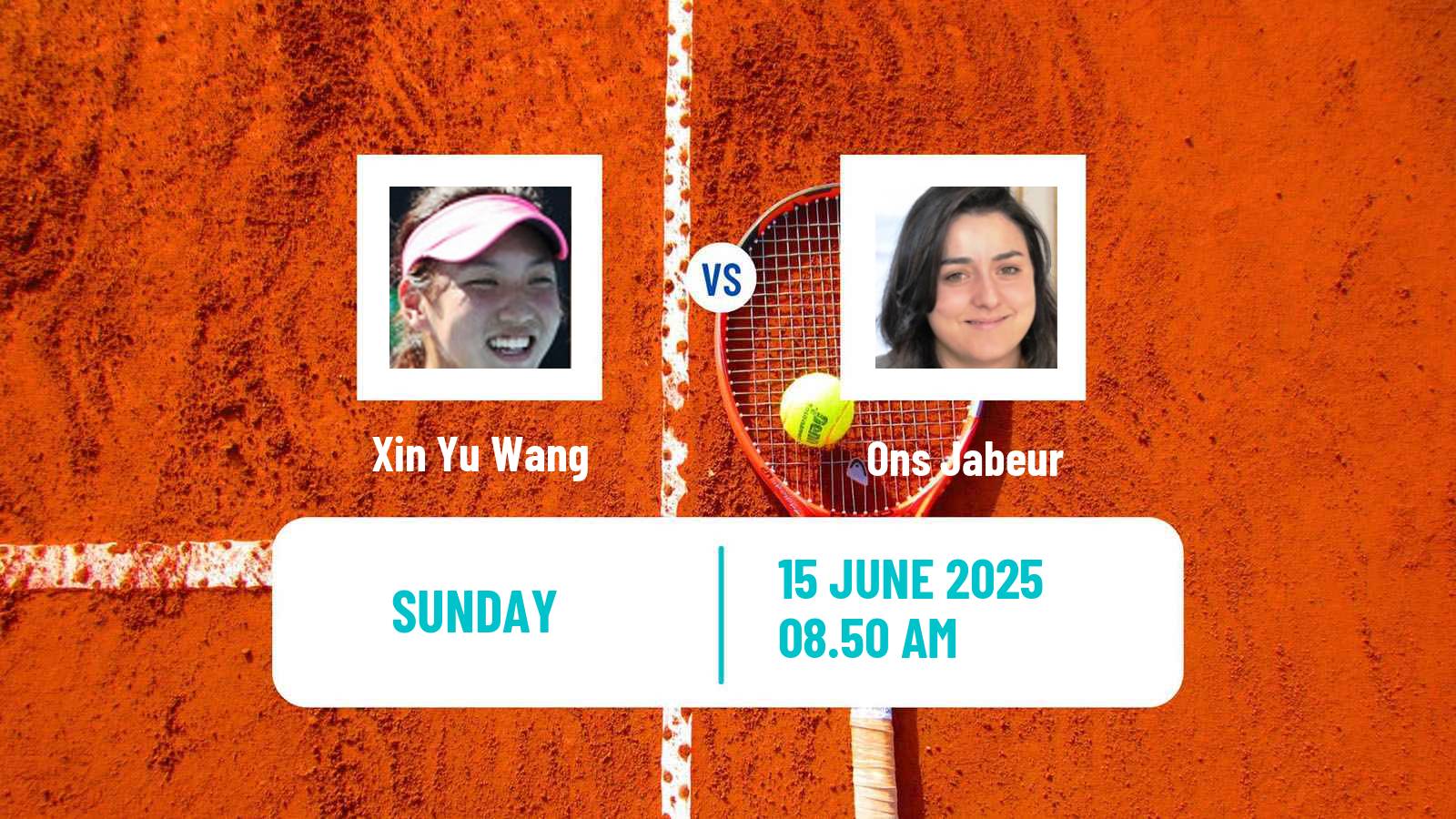 Tennis WTA Berlin Xin Yu Wang - Ons Jabeur