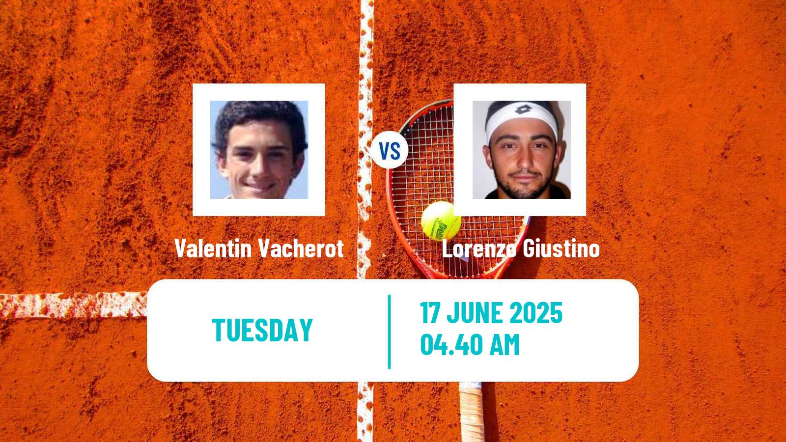 Tennis Poznan Challenger Men Valentin Vacherot - Lorenzo Giustino