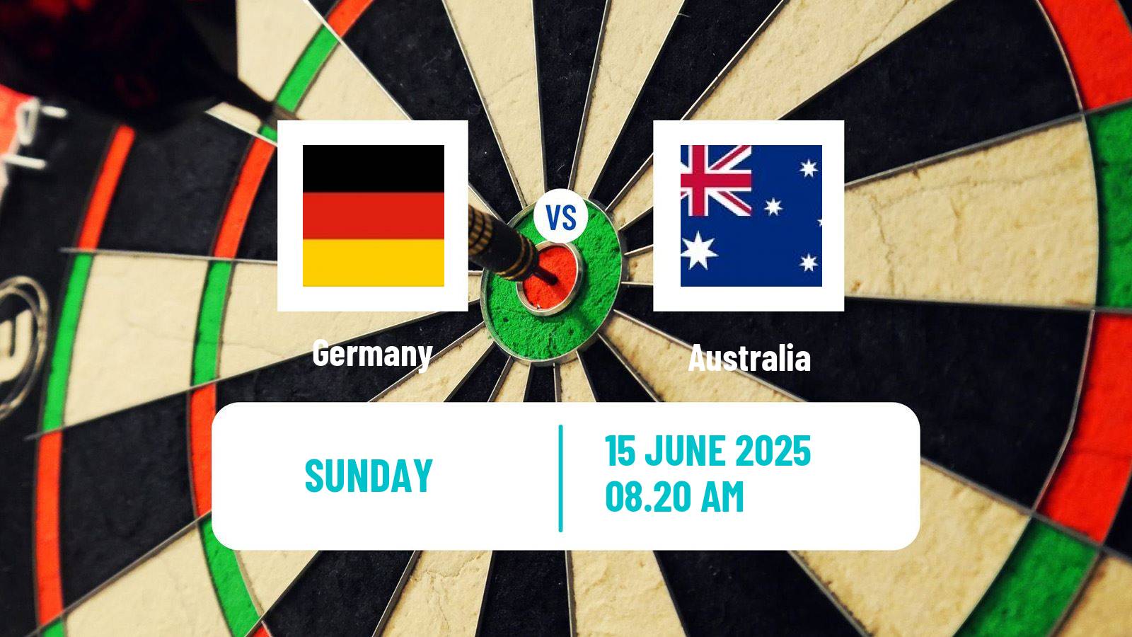 Darts World Cup Teams Germany - Australia