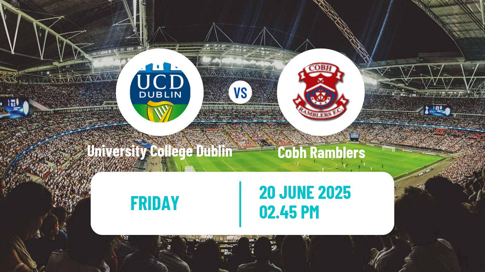Soccer Irish Division 1 University College Dublin - Cobh Ramblers