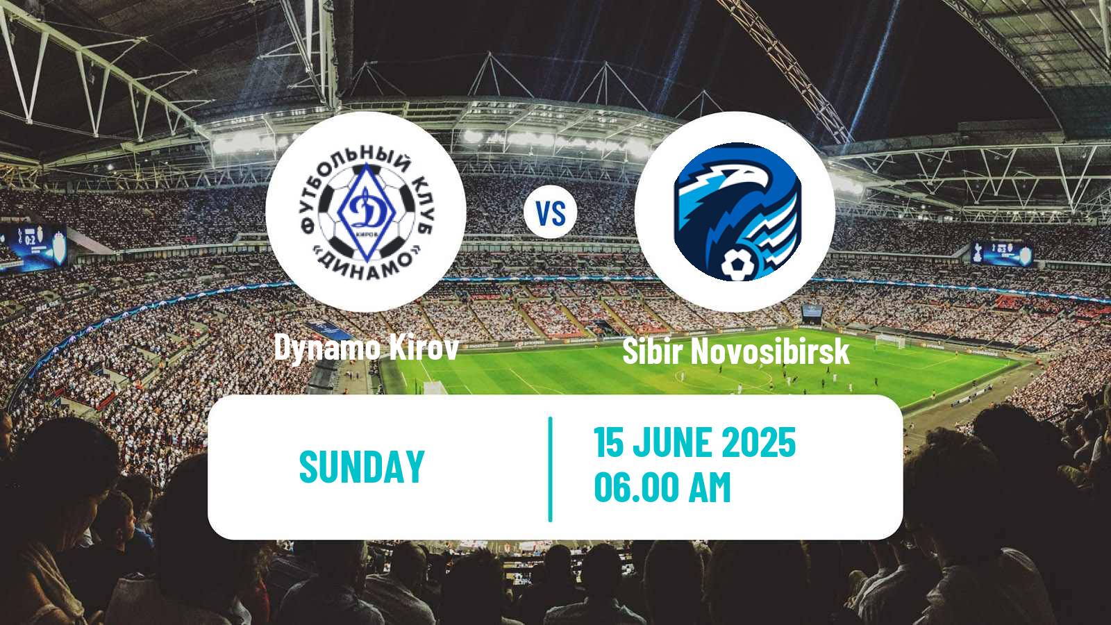 Soccer Russian FNL 2 Division A Silver Dynamo Kirov - Sibir Novosibirsk