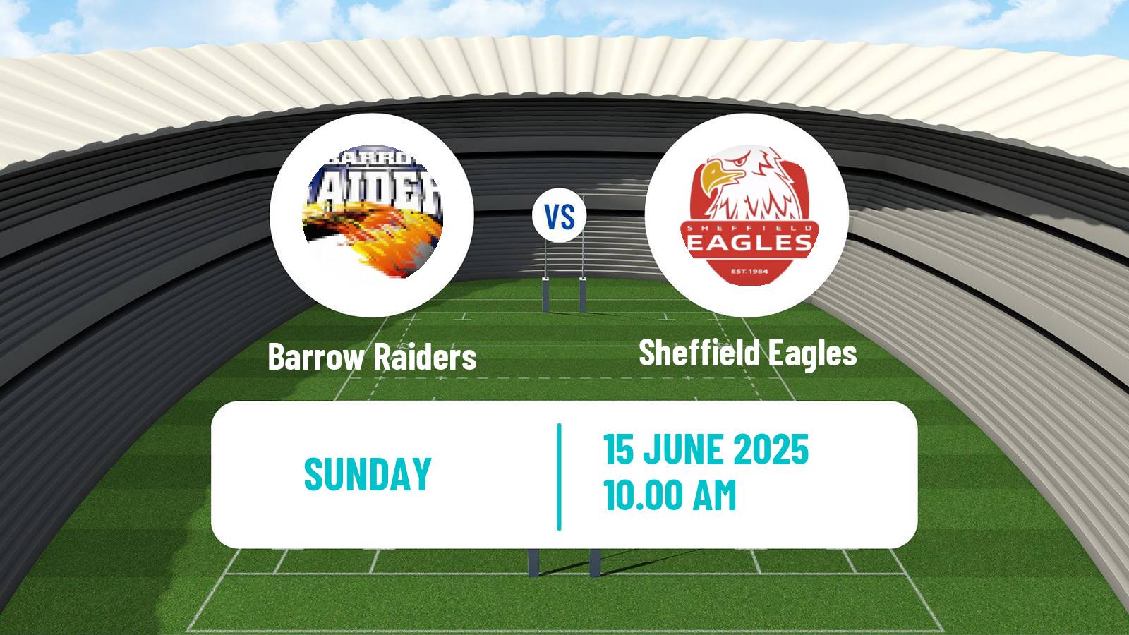 Rugby league English Championship Rugby League Barrow Raiders - Sheffield Eagles