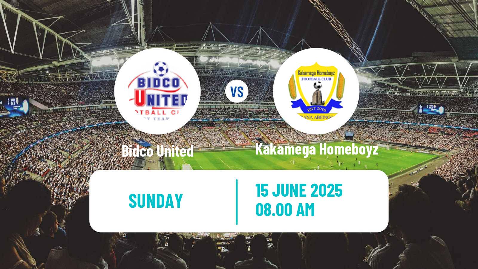 Soccer Kenyan Premier League Bidco United - Kakamega Homeboyz