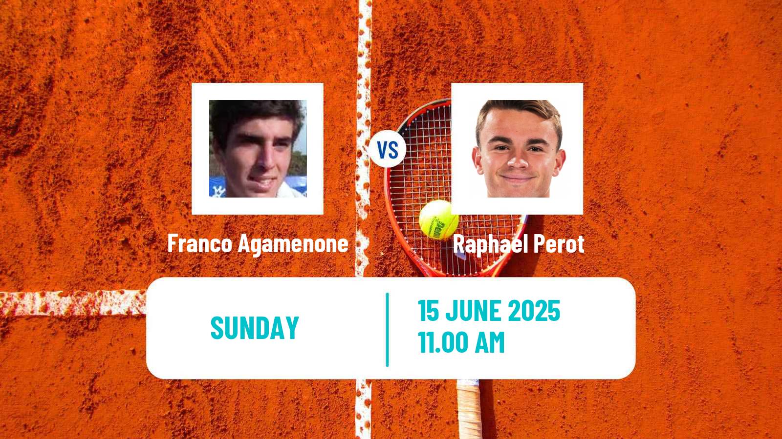 Tennis Royan Challenger Men Franco Agamenone - Raphael Perot