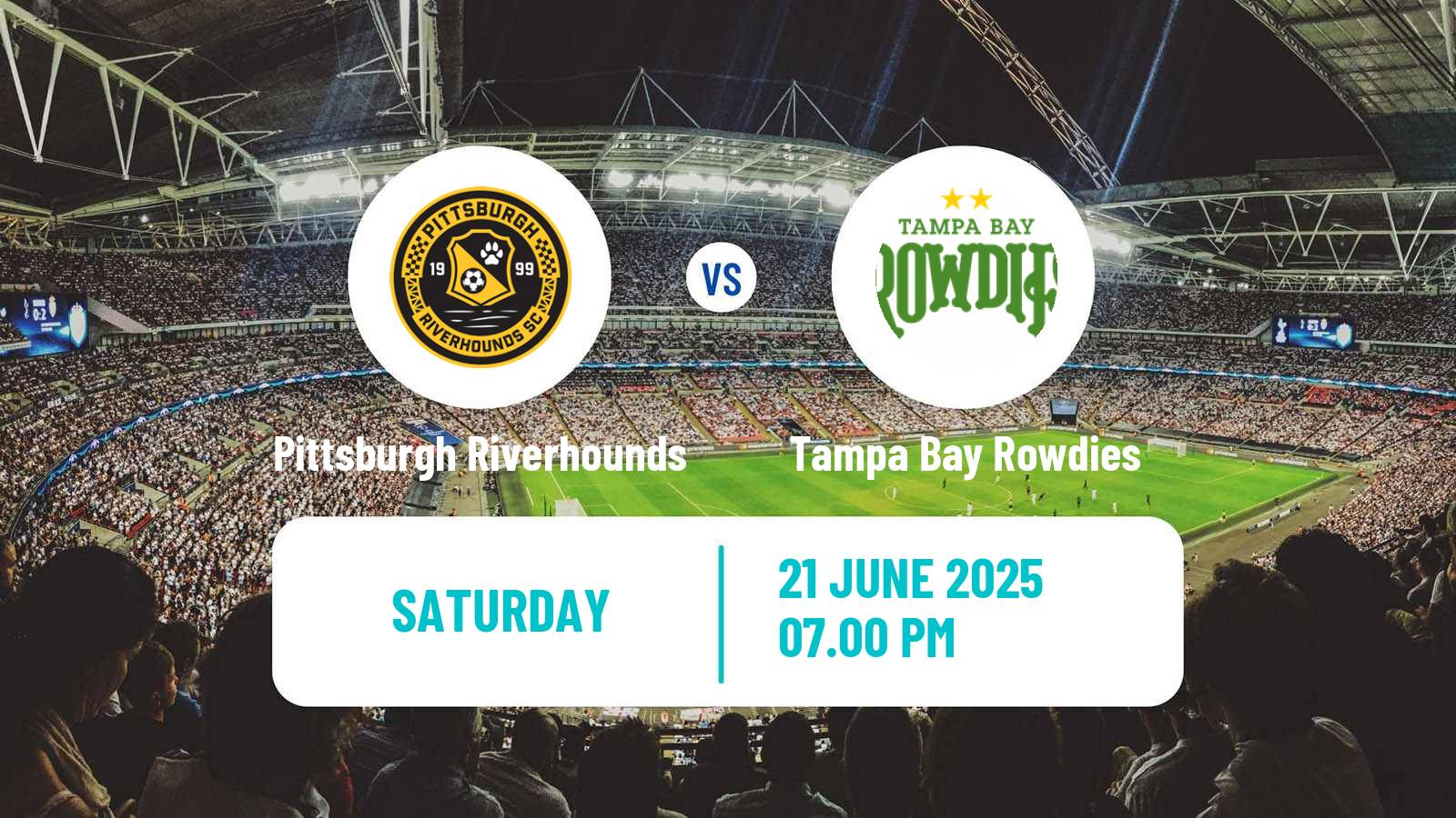 Soccer USL Championship Pittsburgh Riverhounds - Tampa Bay Rowdies