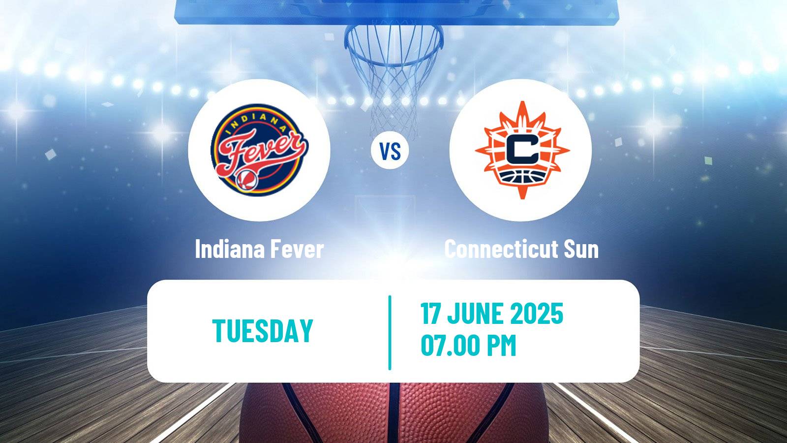 Basketball WNBA Indiana Fever - Connecticut Sun