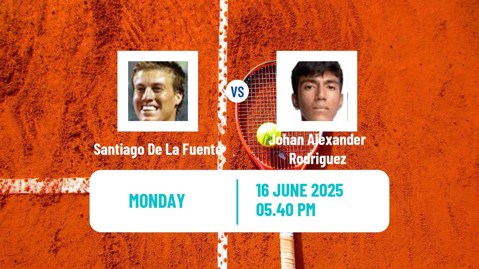 Tennis Santa Cruz Challenger Men Santiago De La Fuente - Johan Alexander Rodriguez