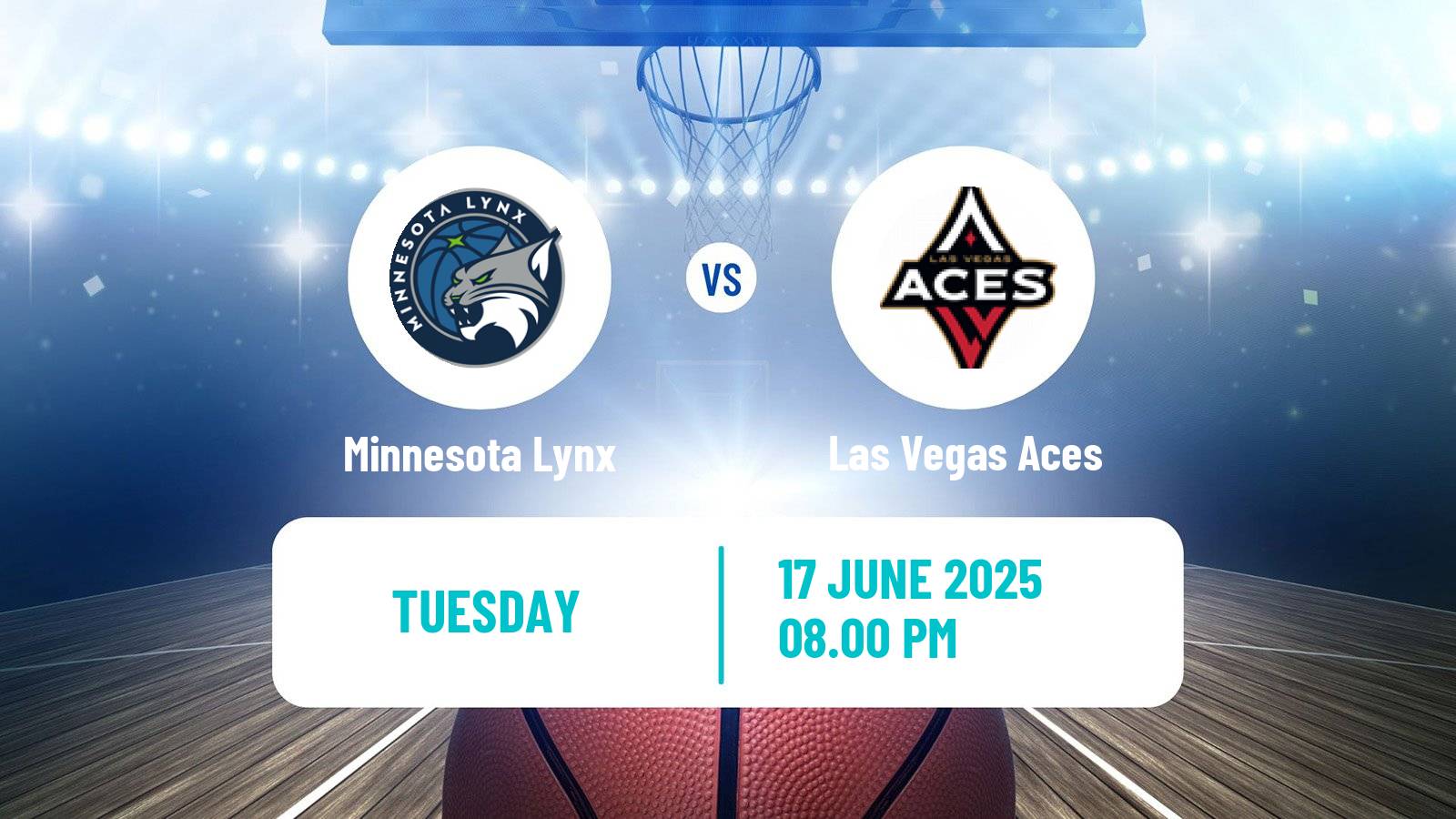 Basketball WNBA Minnesota Lynx - Las Vegas Aces