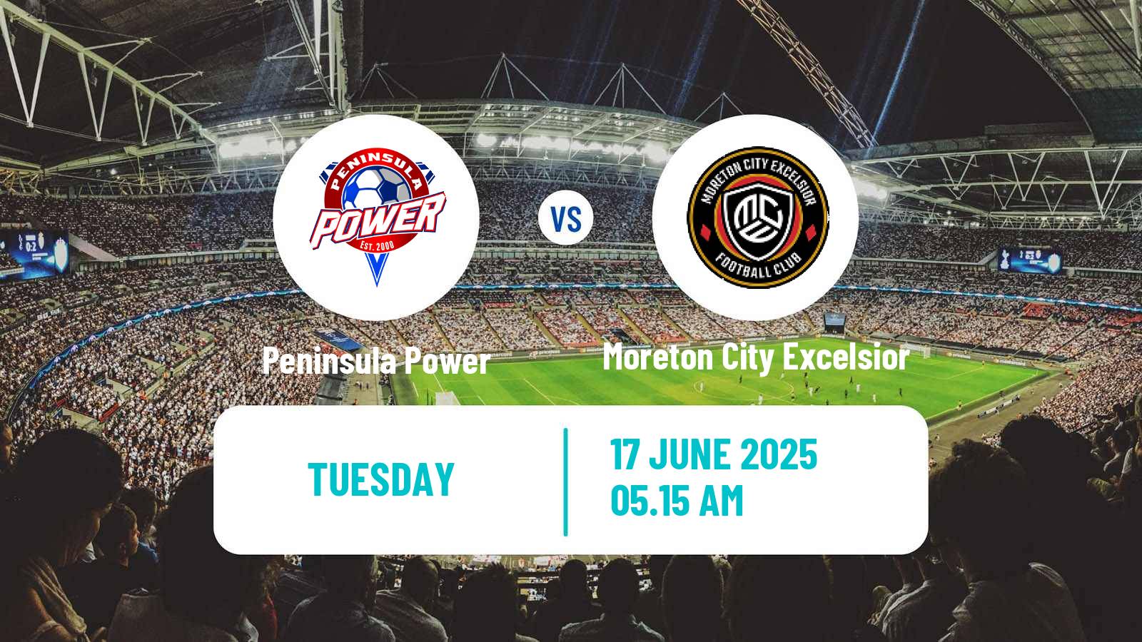 Soccer Australian NPL Queensland Peninsula Power - Moreton City Excelsior