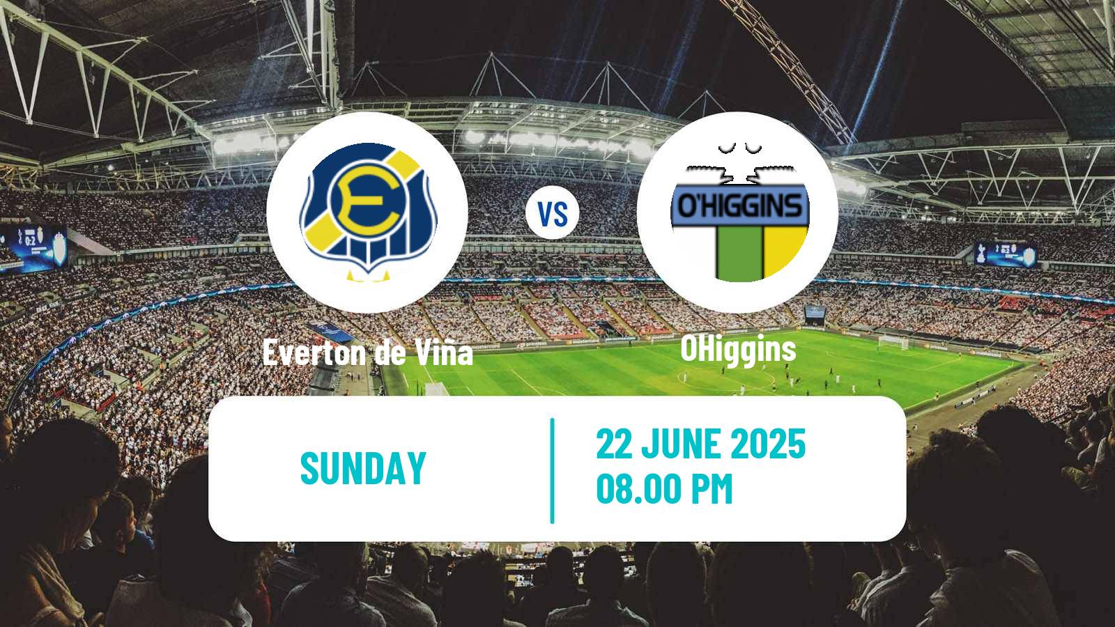 Soccer Chilean Primera Division Everton de Viña - OHiggins