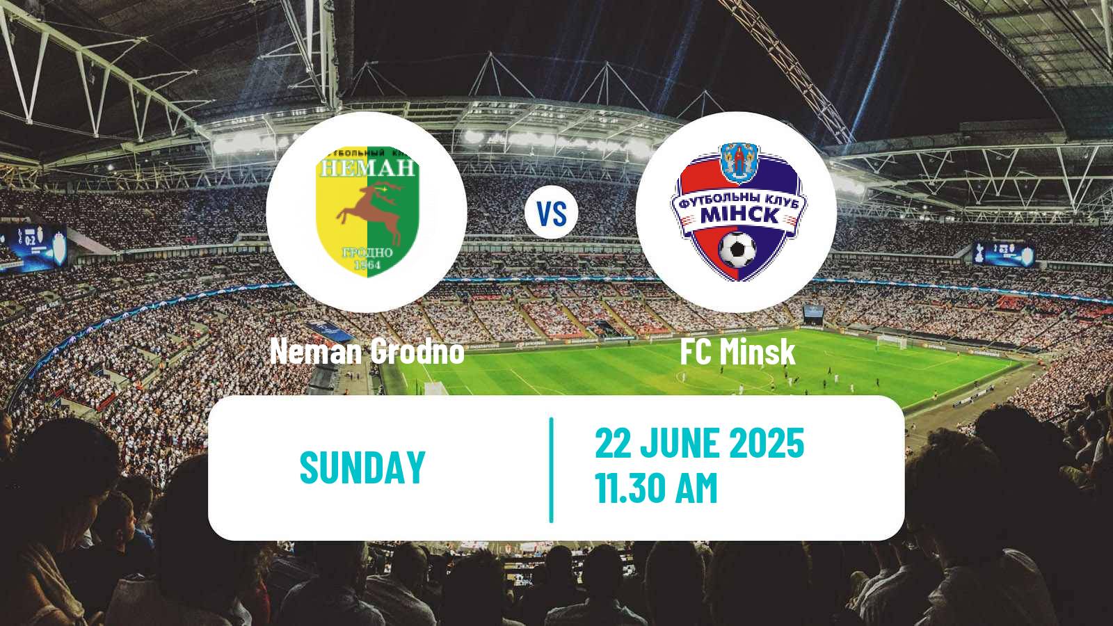 Soccer Belarusian Vysshaya Liga Neman Grodno - Minsk