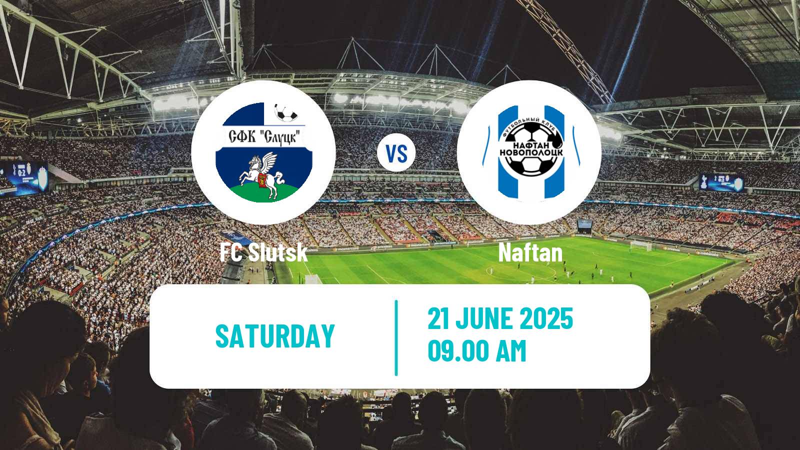 Soccer Belarusian Vysshaya Liga Slutsk - Naftan