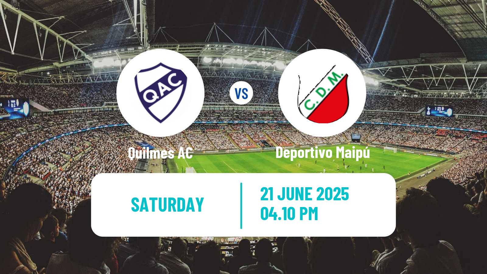 Soccer Argentinian Primera Nacional Quilmes - Deportivo Maipú