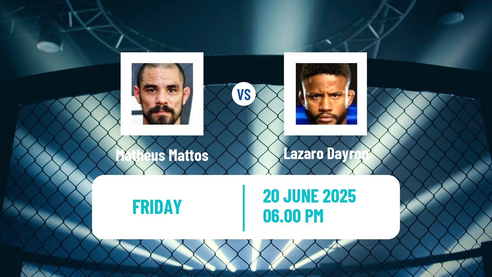 MMA Bantamweight Pfl Men Matheus Mattos - Lazaro Dayron