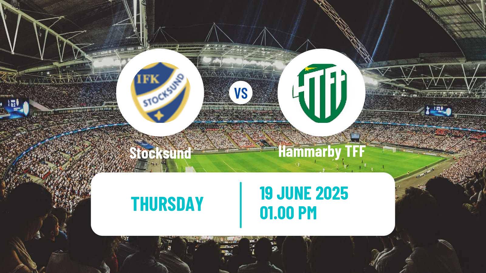 Soccer Swedish Division 1 Norra Stocksund - Hammarby TFF