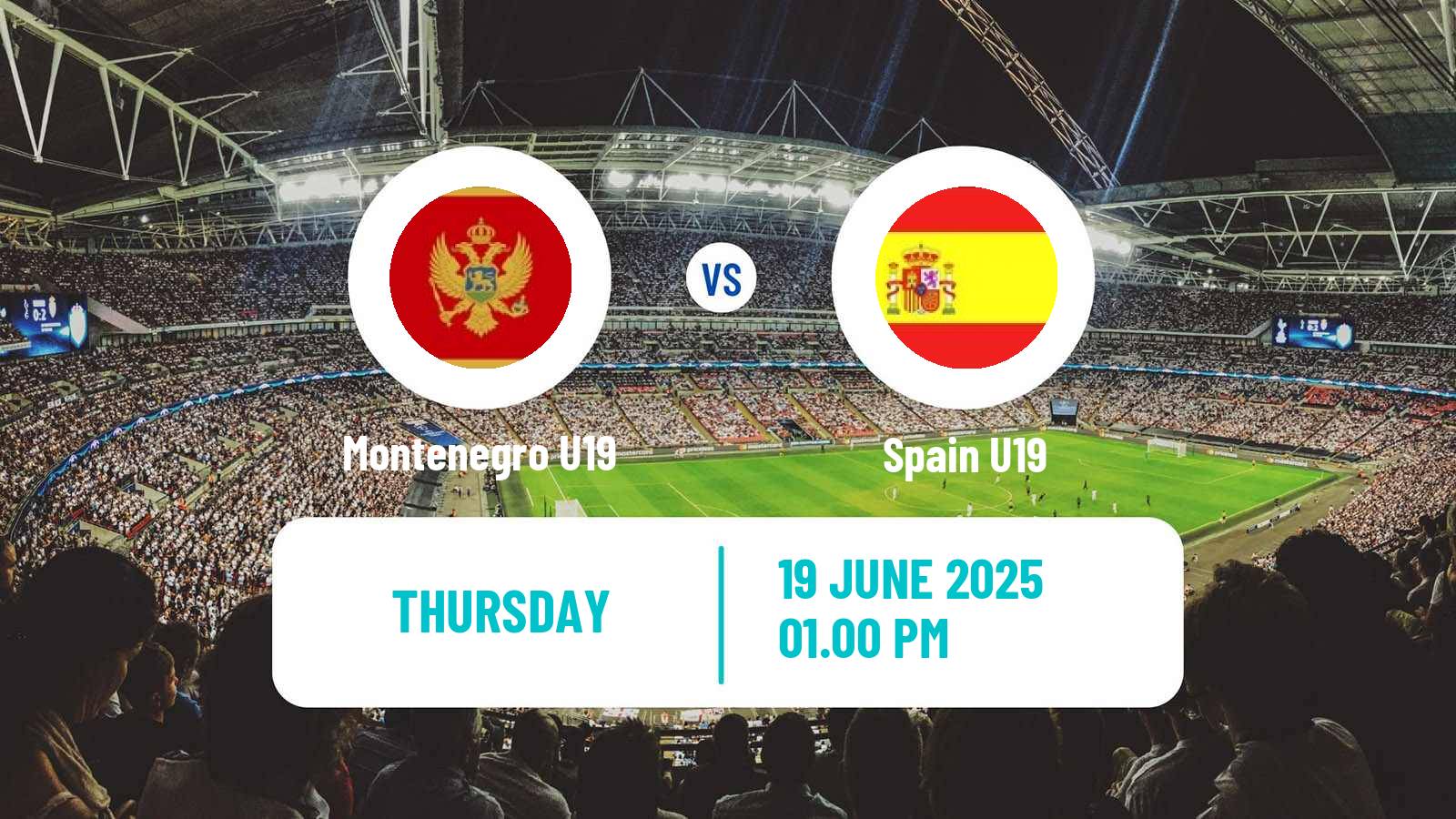 Football UEFA Euro U19 Montenegro U19 - Spain U19