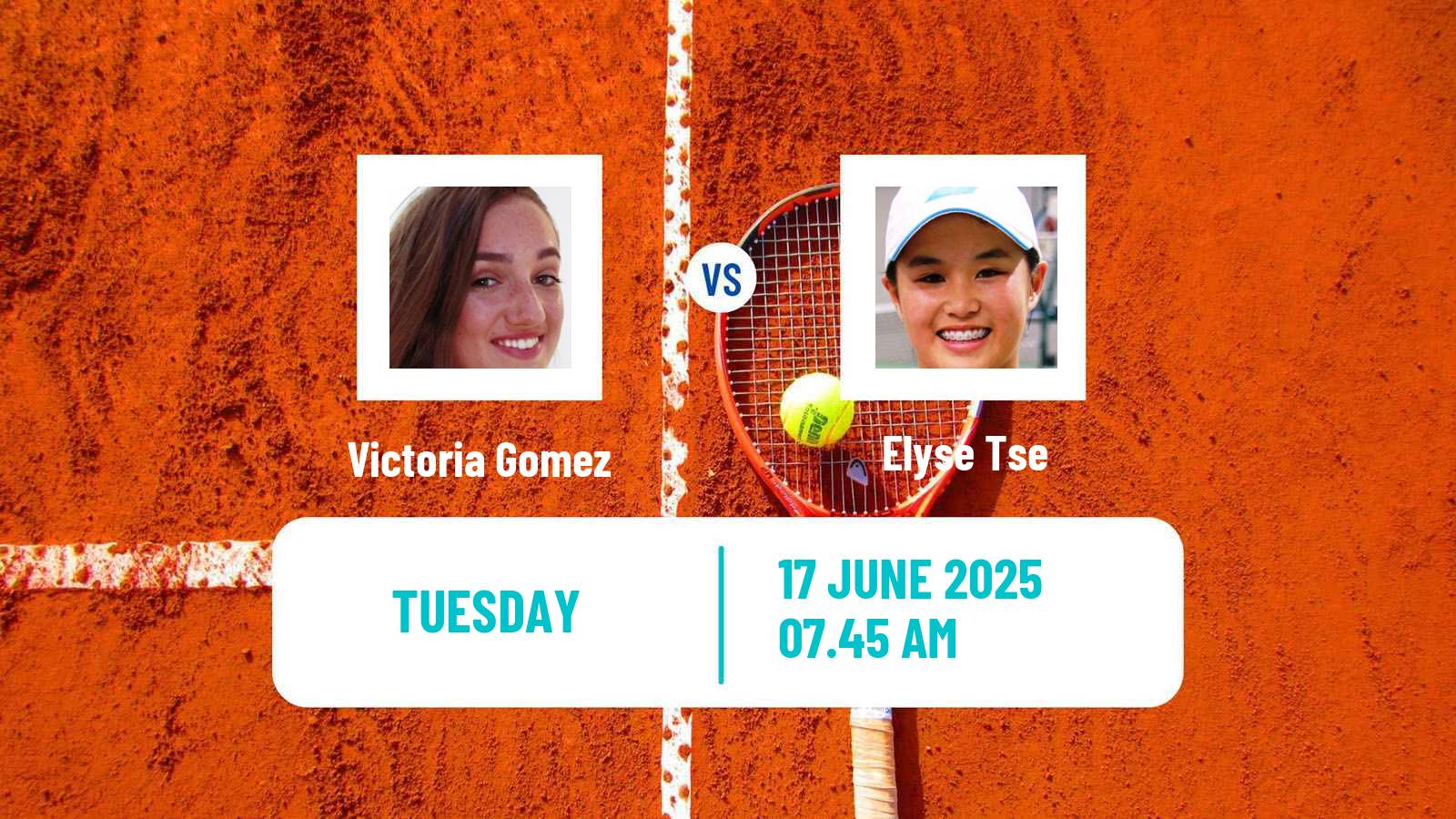 Tennis ITF W15 Monastir 24 Women Victoria Gomez - Elyse Tse