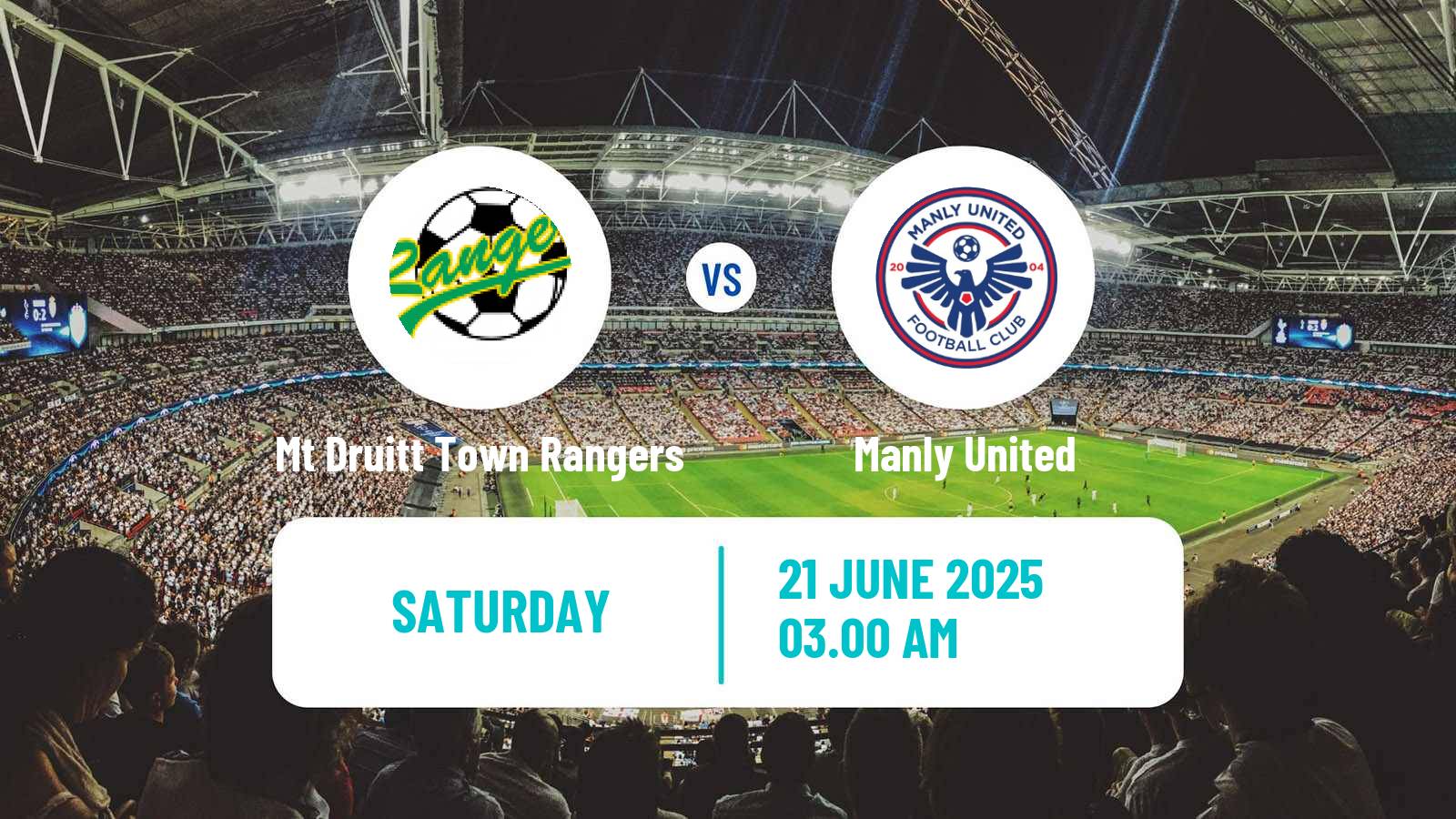 Football Australian NPL NSW Mt Druitt Town Rangers - Manly United