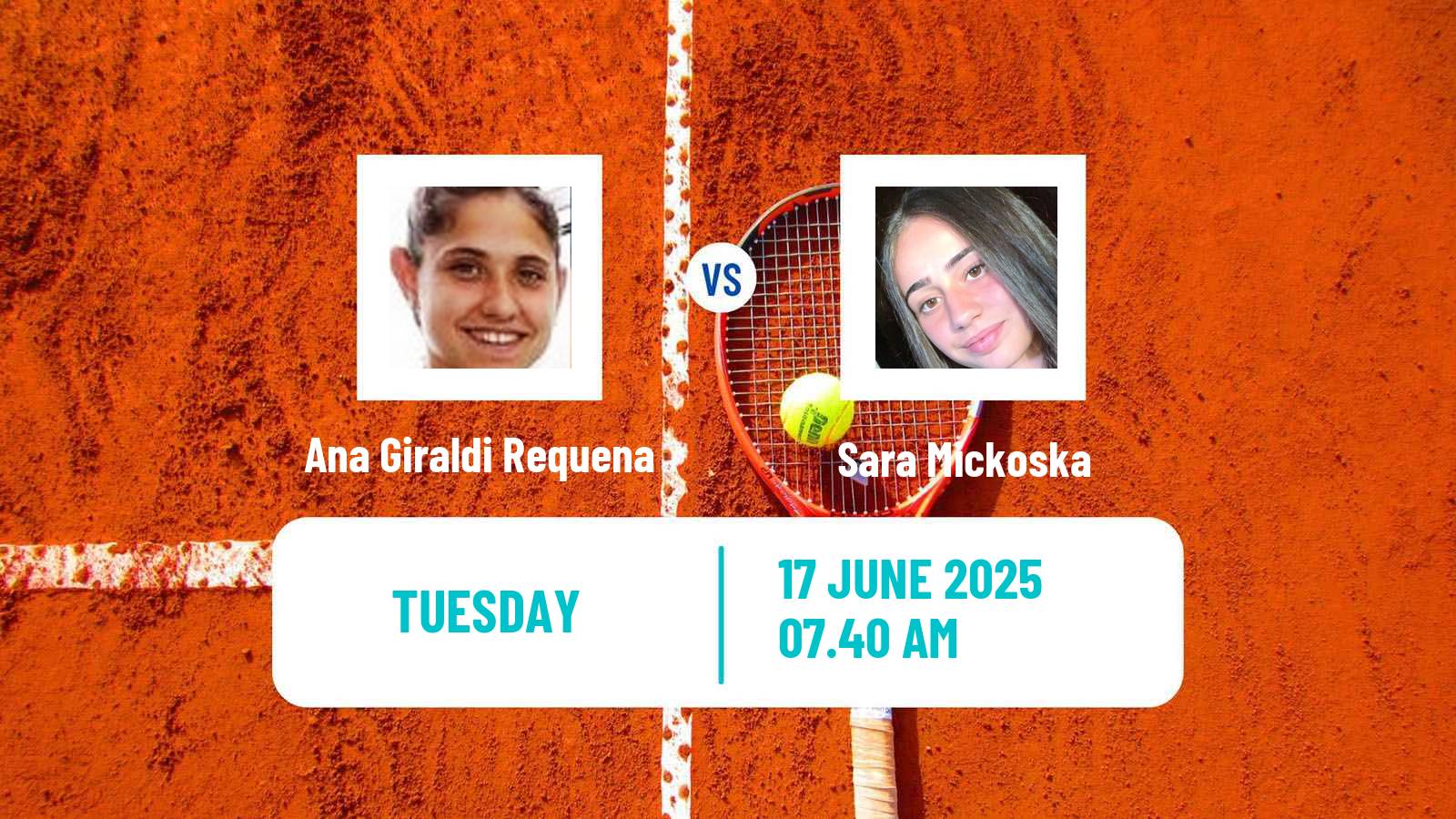 Tennis ITF W15 Kursumlijska Banja 7 Women Ana Giraldi Requena - Sara Mickoska