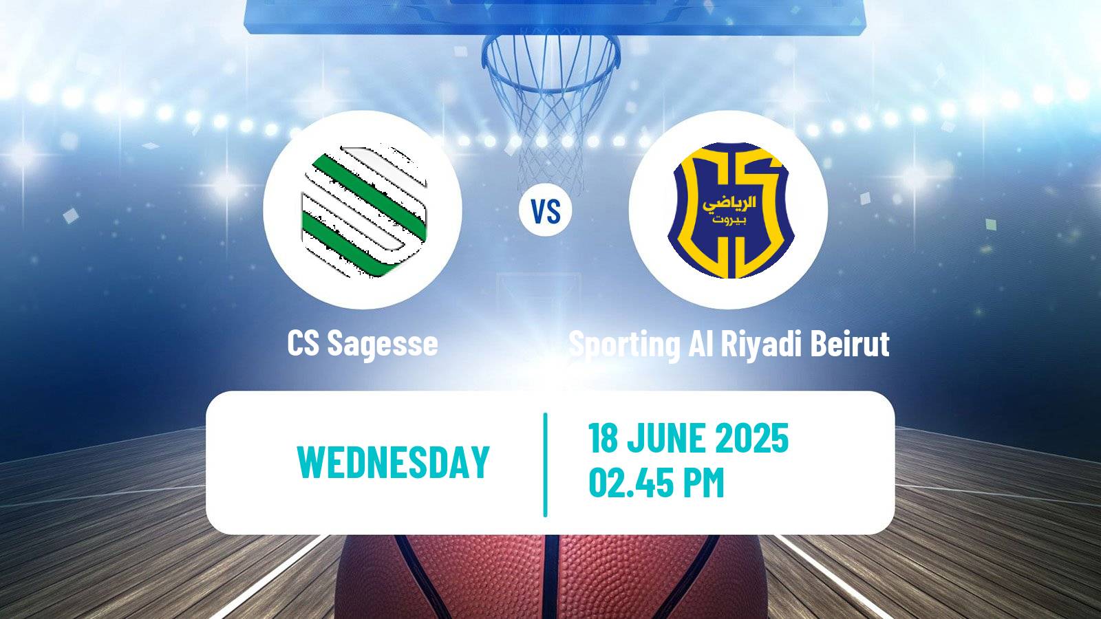 Basketball Lebanese Division 1 Basketball Sagesse - Sporting Al Riyadi Beirut