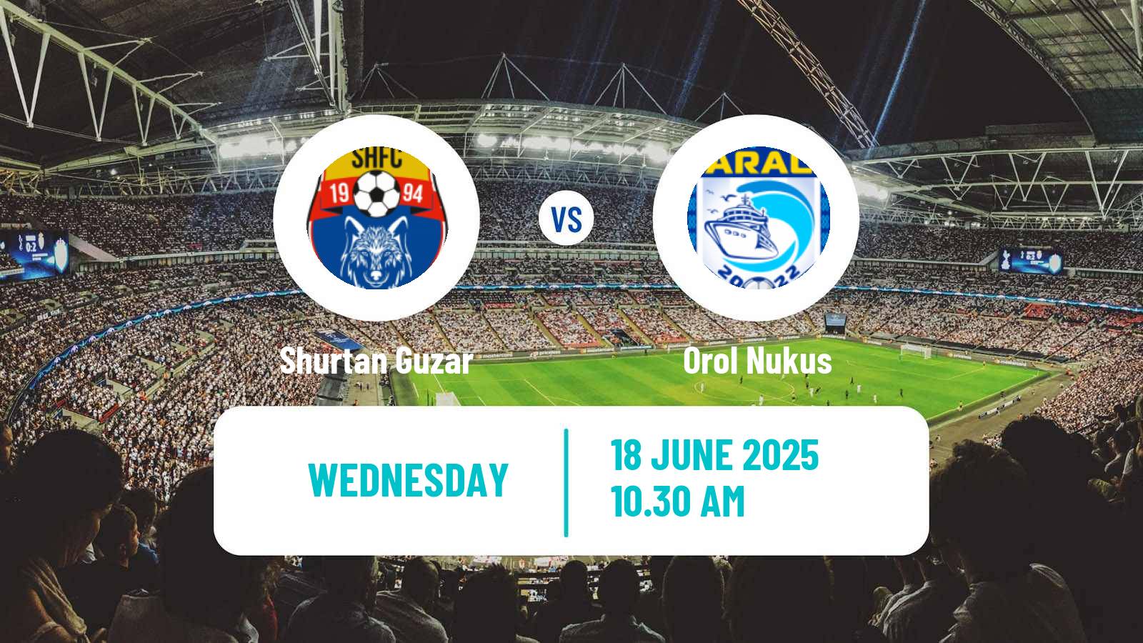 Football Uzbek Cup Shurtan Guzar - Orol Nukus