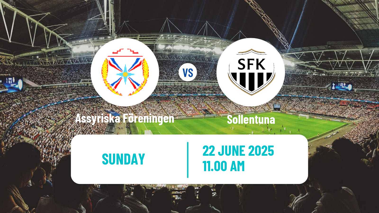 Soccer Swedish Division 1 Norra Assyriska Föreningen - Sollentuna