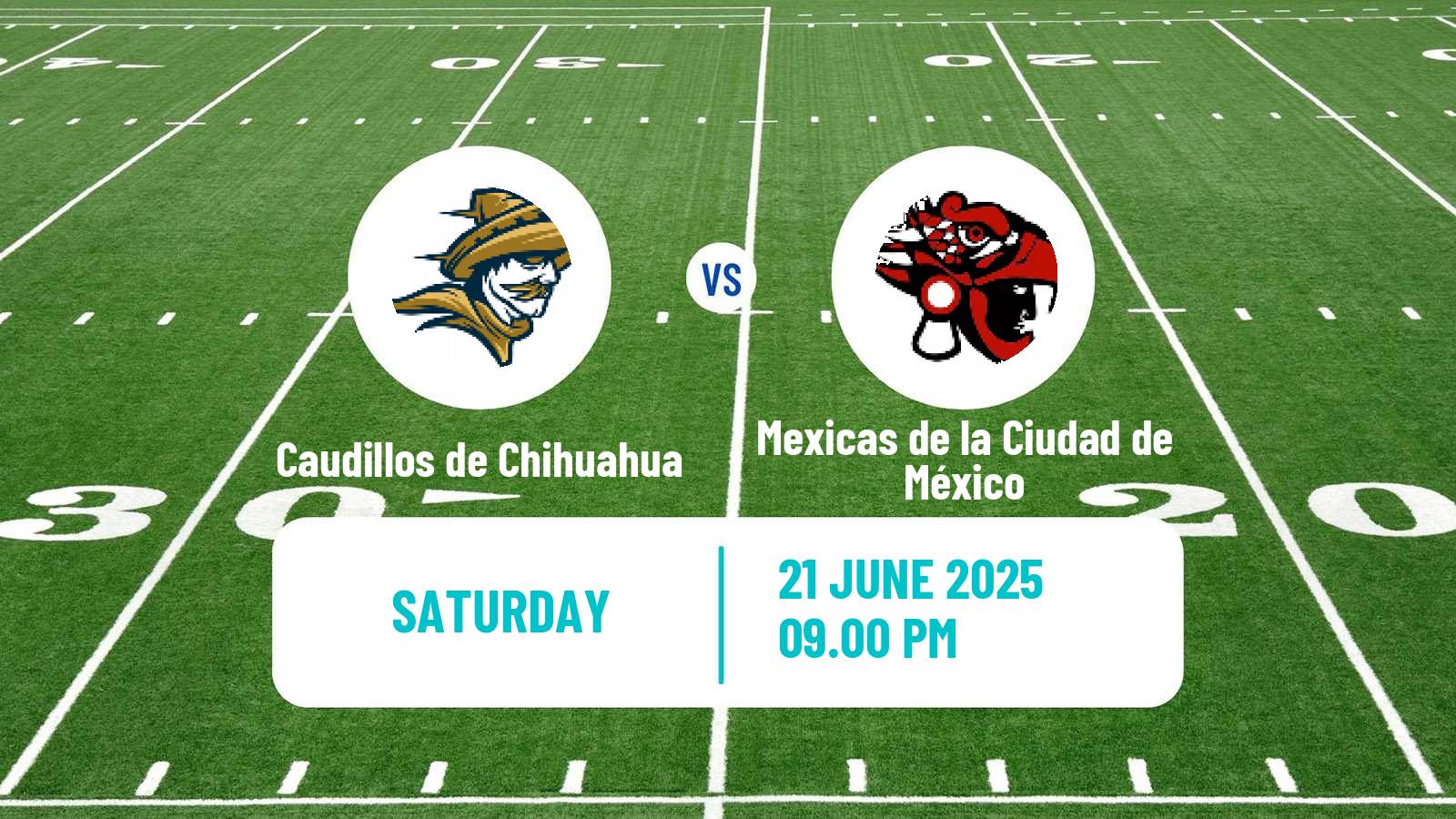 American football Mexican LFA Caudillos de Chihuahua - Mexicas de la Ciudad de México