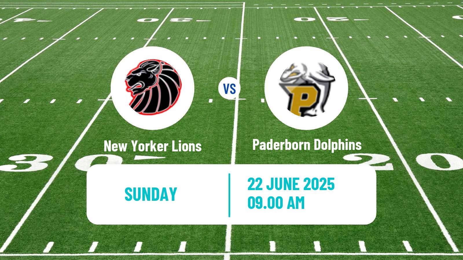 American football German GFL New Yorker Lions - Paderborn Dolphins