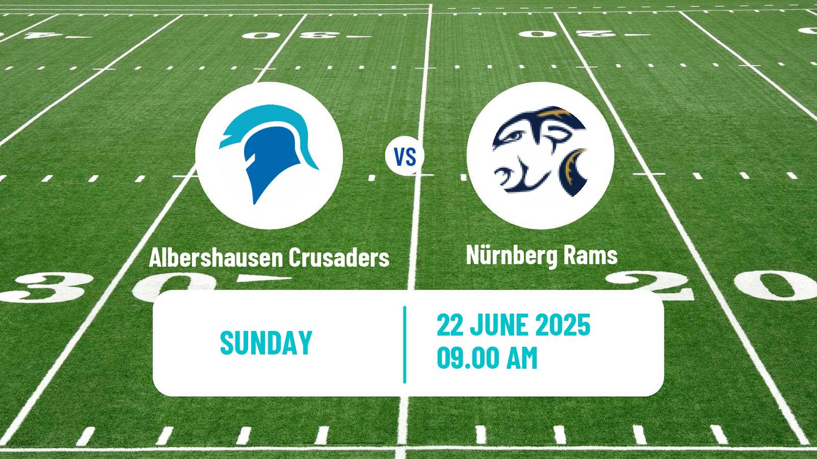 American football German GFL 2 Albershausen Crusaders - Nürnberg Rams