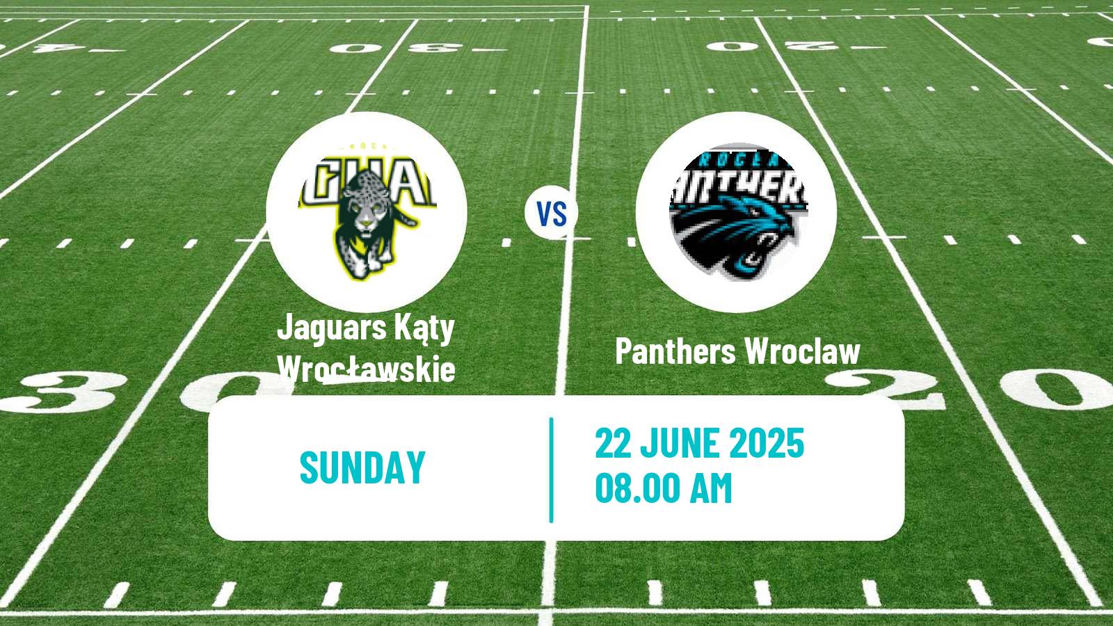 American football Polish PFL 1 Jaguars Kąty Wrocławskie - Panthers Wroclaw