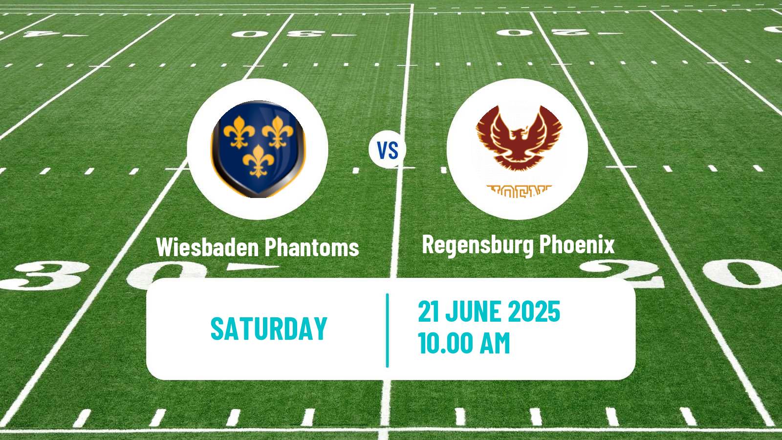 American football German GFL 2 Wiesbaden Phantoms - Regensburg Phoenix