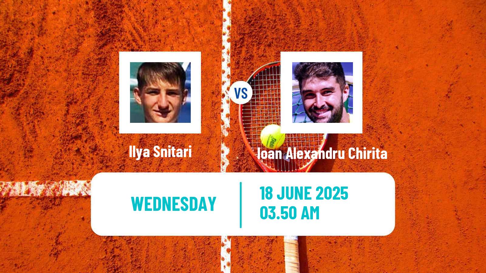 Tennis ITF M15 Cluj Napoca Men Ilya Snitari - Ioan Alexandru Chirita