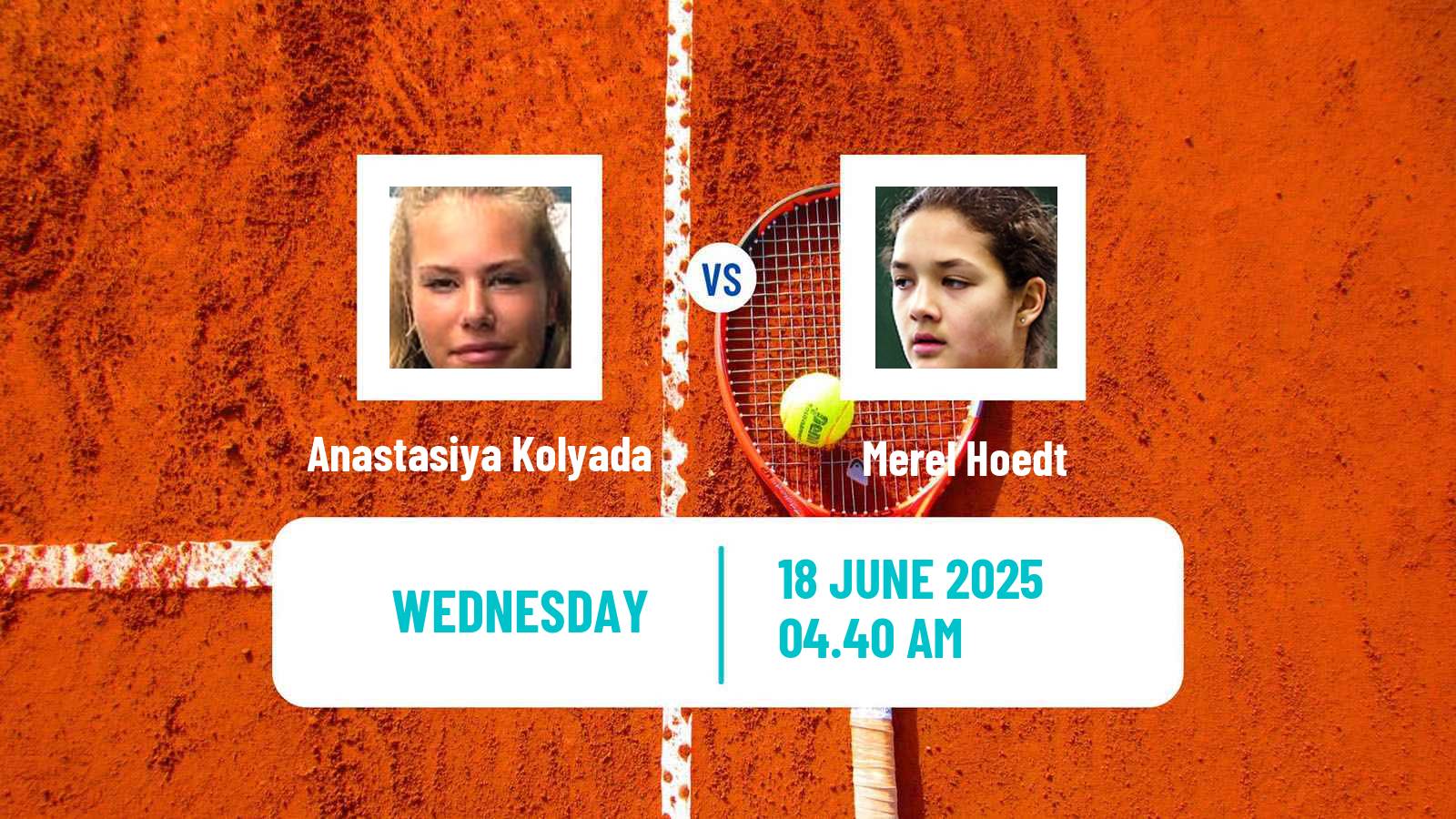 Tennis ITF W15 Bolszewo Women Anastasiya Kolyada - Merel Hoedt