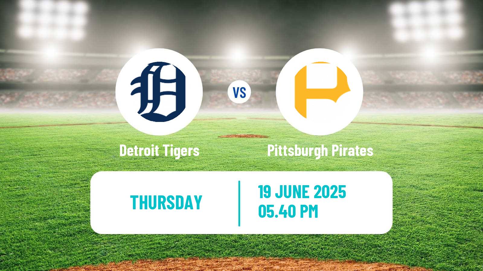 Baseball MLB Detroit Tigers - Pittsburgh Pirates