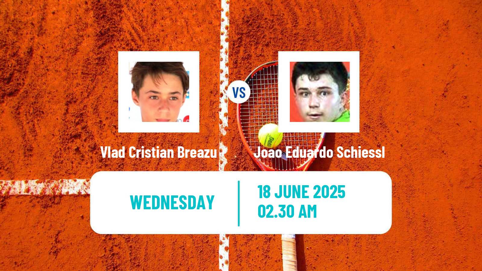 Tennis ITF M15 Cluj Napoca Men Vlad Cristian Breazu - Joao Eduardo Schiessl