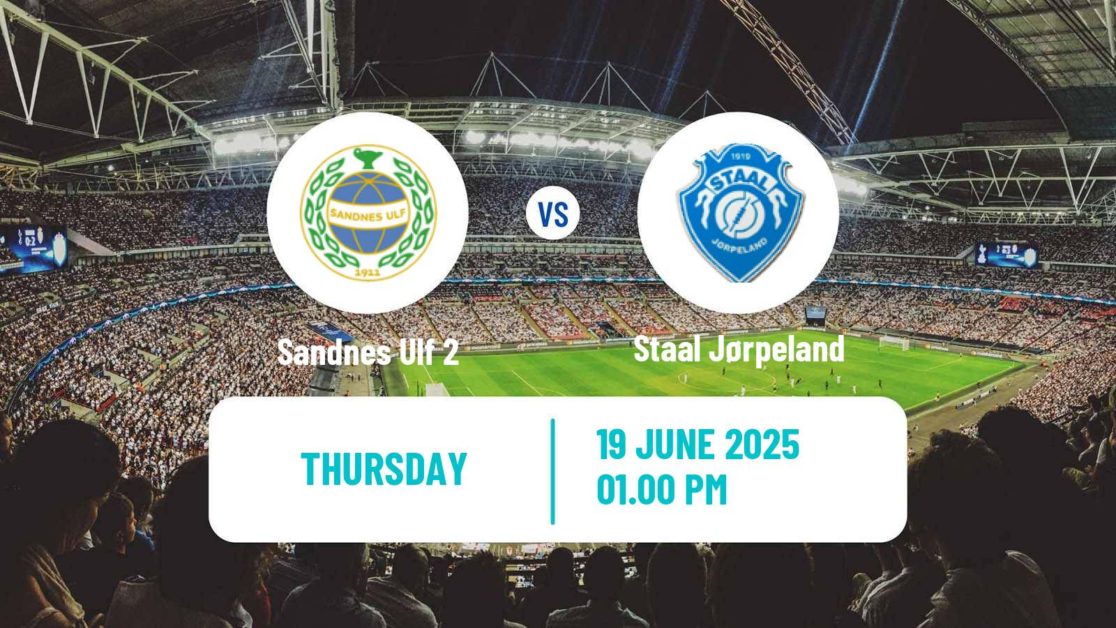 Football Norwegian Division 3 - Group 5 Sandnes Ulf 2 - Staal Jørpeland