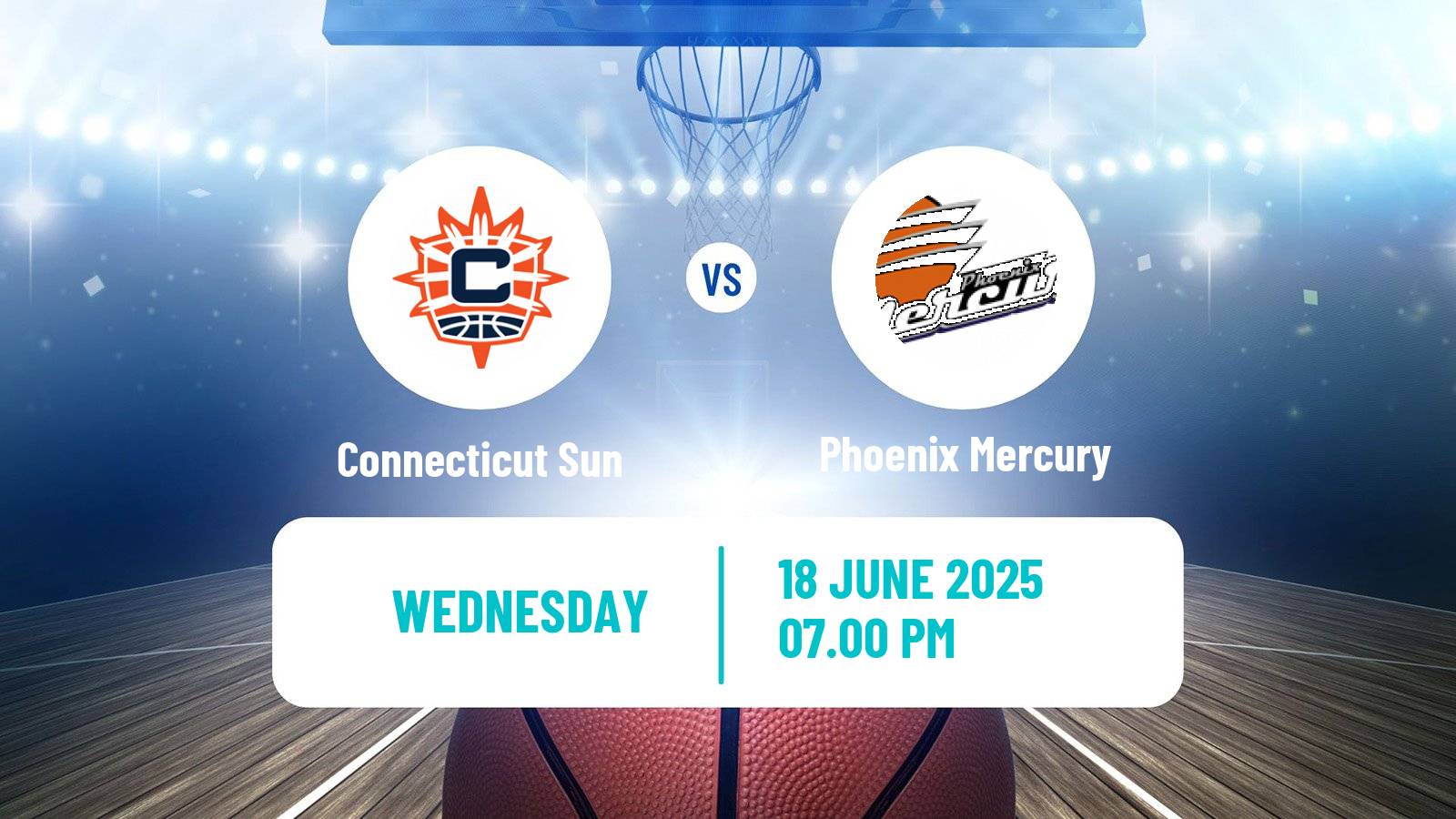 Basketball WNBA Connecticut Sun - Phoenix Mercury