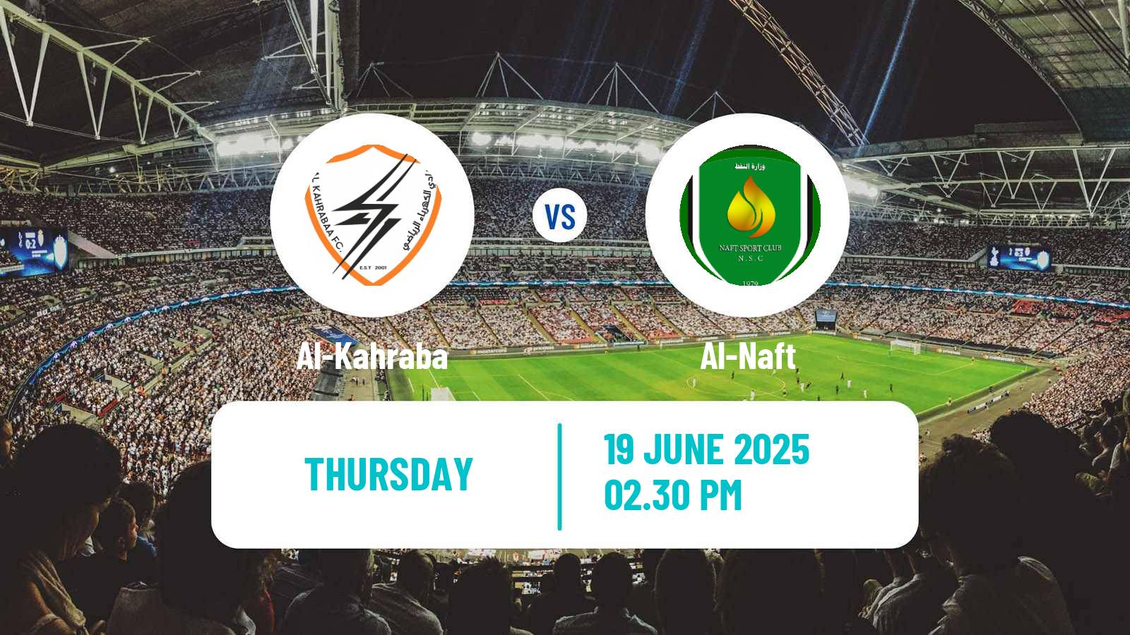 Soccer Iraqi Premier League Al-Kahraba - Al-Naft