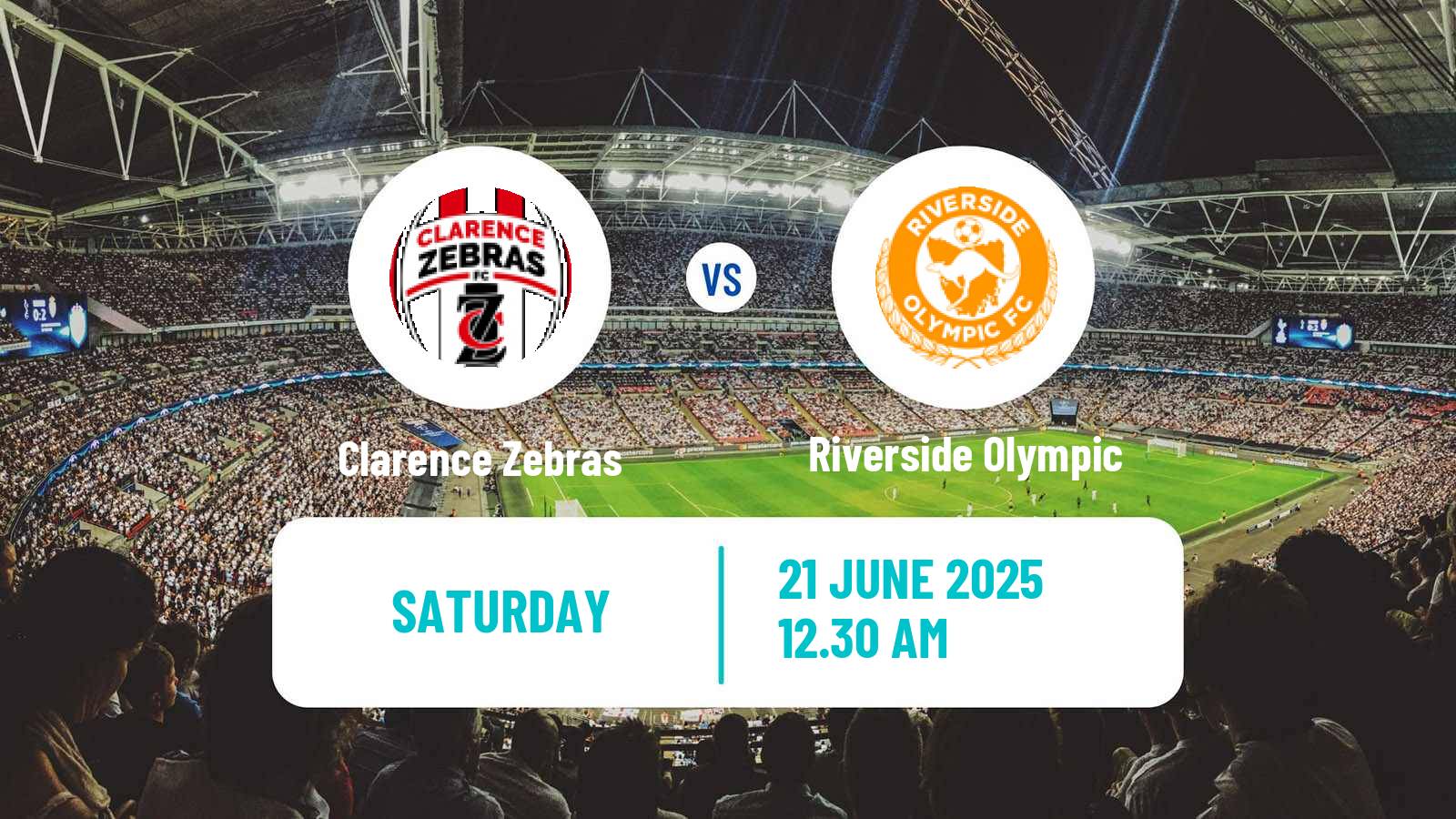 Soccer Australian NPL Tasmania Clarence Zebras - Riverside Olympic