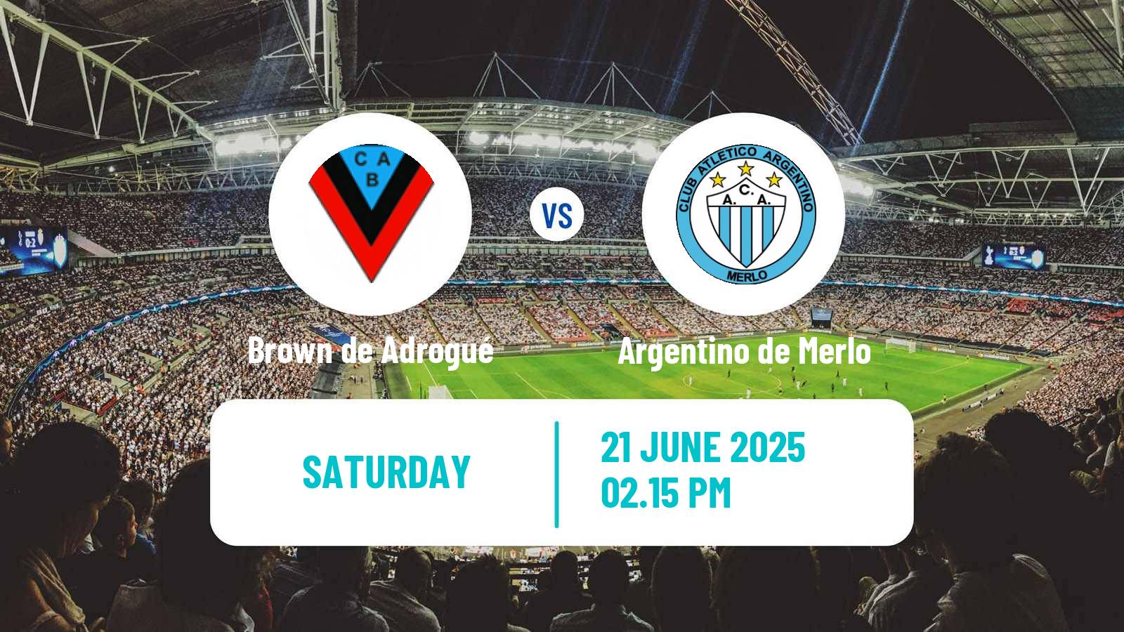 Soccer Argentinian Primera B Brown de Adrogué - Argentino de Merlo
