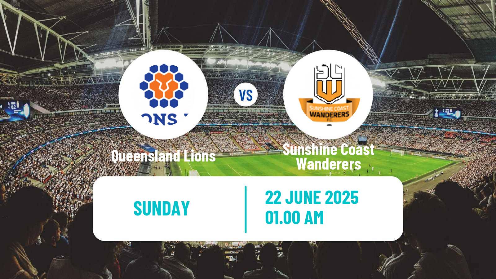 Soccer Australian NPL Queensland Queensland Lions - Sunshine Coast Wanderers