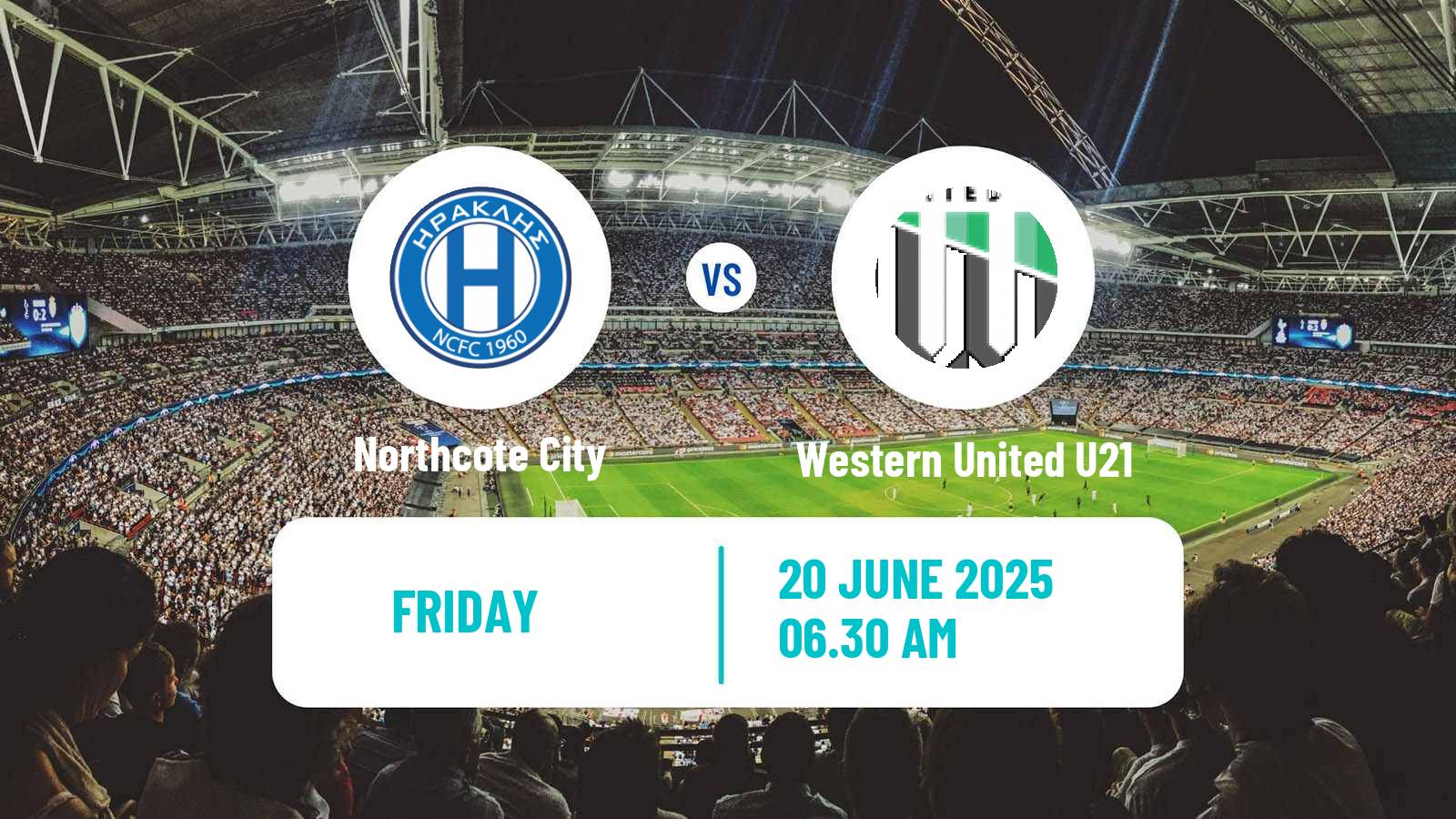 Soccer Australian Victoria Premier League Northcote City - Western United U21