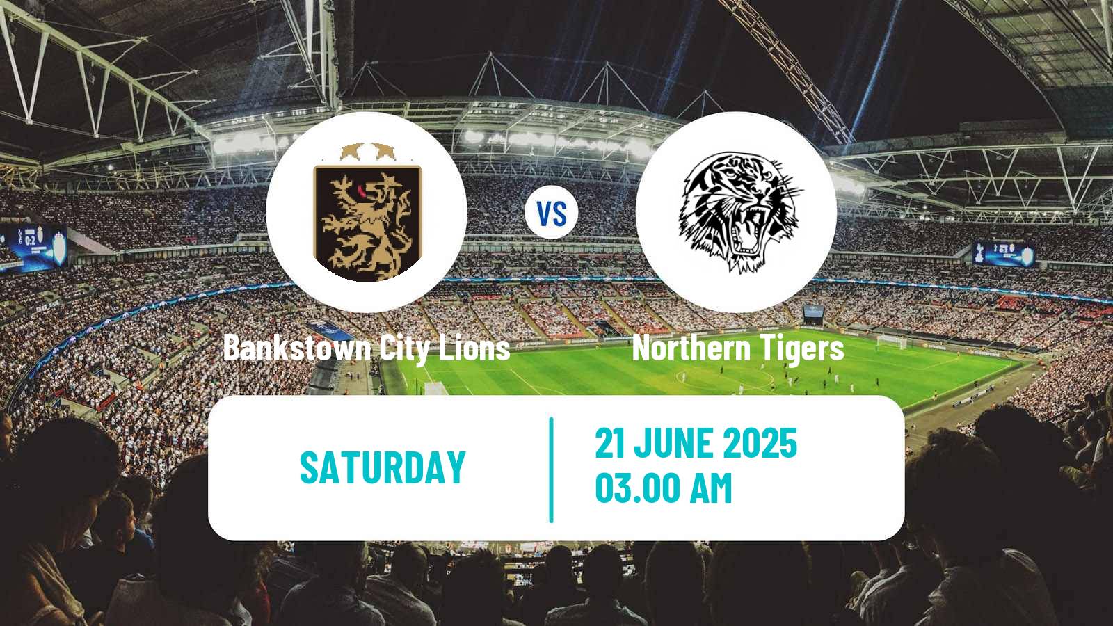 Football Australian NSW League One Bankstown City Lions - Northern Tigers